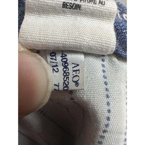 American Eagle Outfitters Skinny Kick Bootcut Jeans Womens 6 Blue Distressed - Picture 12 of 16